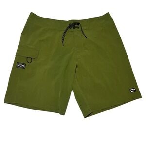 Billabong All Day Boardshorts Olive Green Surf Swim Trunks Mens 34